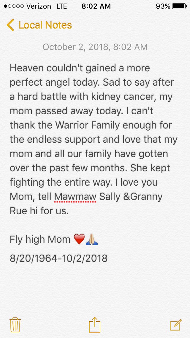 teechamp10's tweet image. 🙏🏼💔 fly high mom