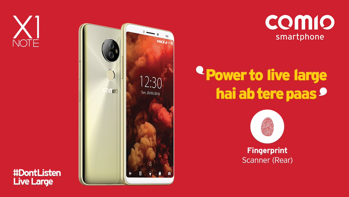 COMIO_IN's tweet image. Unlock the phone or Apps with just a finger tap on fingerprint sensor positioned at the back of X1 Note. #ComioX1Note smartphone  #DontListen Live Large
Visit comio.in/smartphone/x1n… to know more.