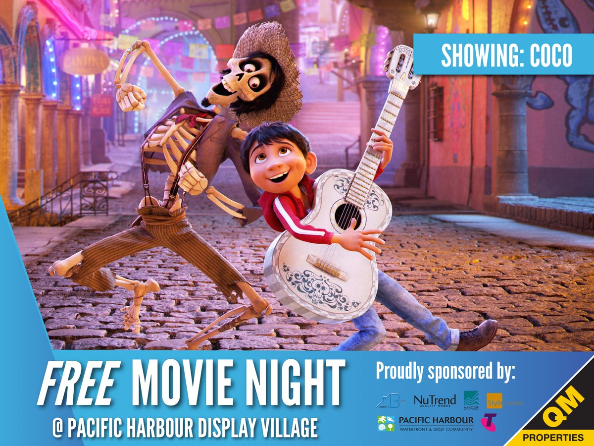 AbbottBuildQLD's tweet image. FREE!! Move night @ Pacific Harbour Display Village! Next Saturday night
Sponsored by your Builders