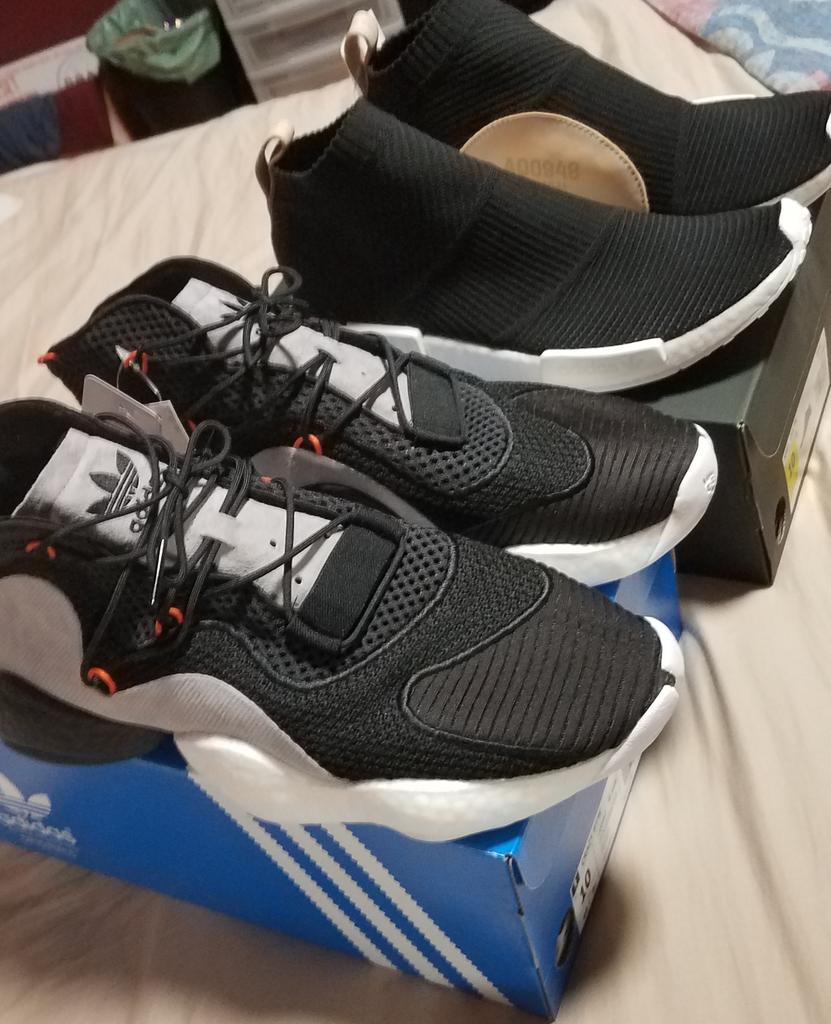 yanyanstweets's tweet image. Glad I held out on buying these and I'm glad y'all think boost is dead. Snagged these two for way under retail. /// #BoostIsLife #Adidas #CS1 #BYW