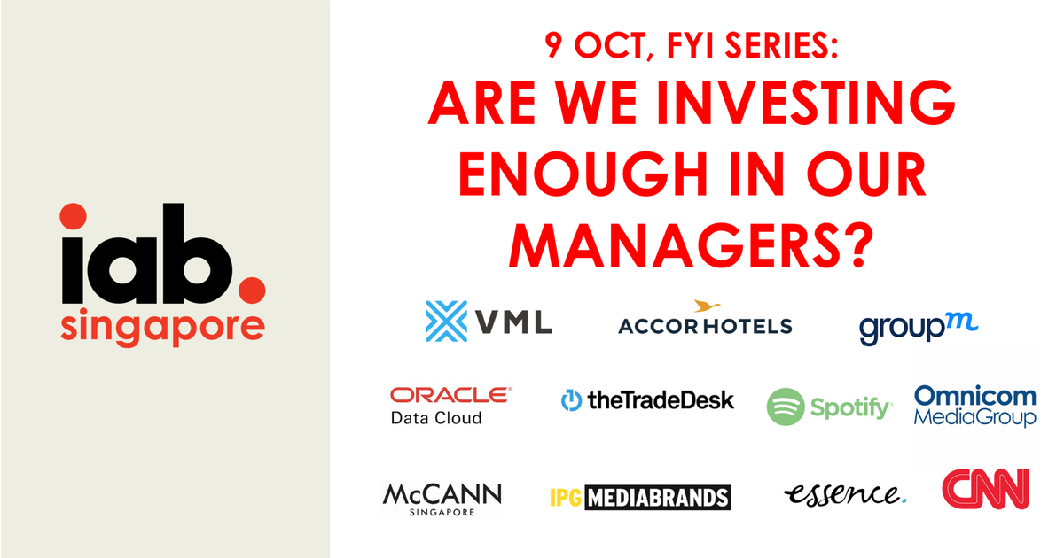 Last few tickets left for our FYI session: Are We Investing Enough in Our Managers? Hear from senior leaders of the industry on what it truly takes to manage a team.

eventnook.com/event/iab-fyi-…