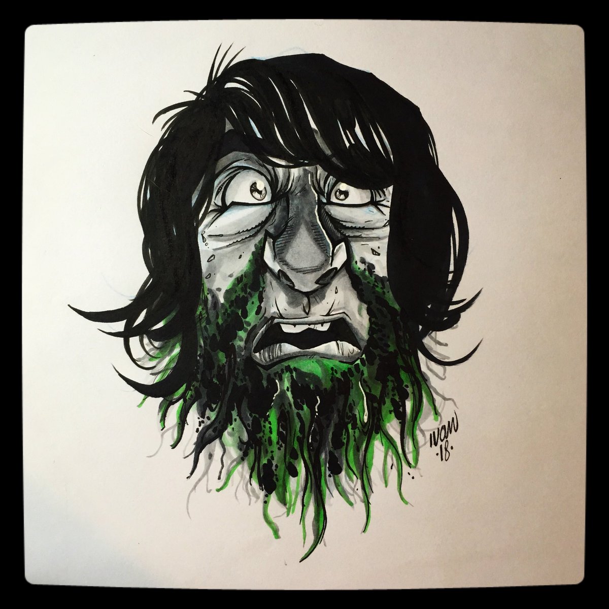 ivanrdgzart's tweet photo. #Inktober Day 2: Oh, Jordy Verrill, you lunkhead!
#inktober2018 #ink #intoberday2 #creepshow #stephenking #meteor #horrormovie #monstober #horrorclassic #horrorfan #horrorart #horror_sketches #horroraddict #art #illustration #drawing #sketch #jordyverrill https://t.co/fuwyr2XI96