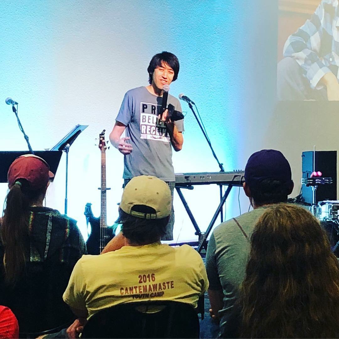 Chris Ngai speaking at Chi Alpha’s meeting at the Campus Christian Center. Chris leads Love ASU, supporting the 24-7 campus prayer movement since 2005 and the Upper Room at C3 since 2012. We love you Chris and all committed people of prayer at ASU!
