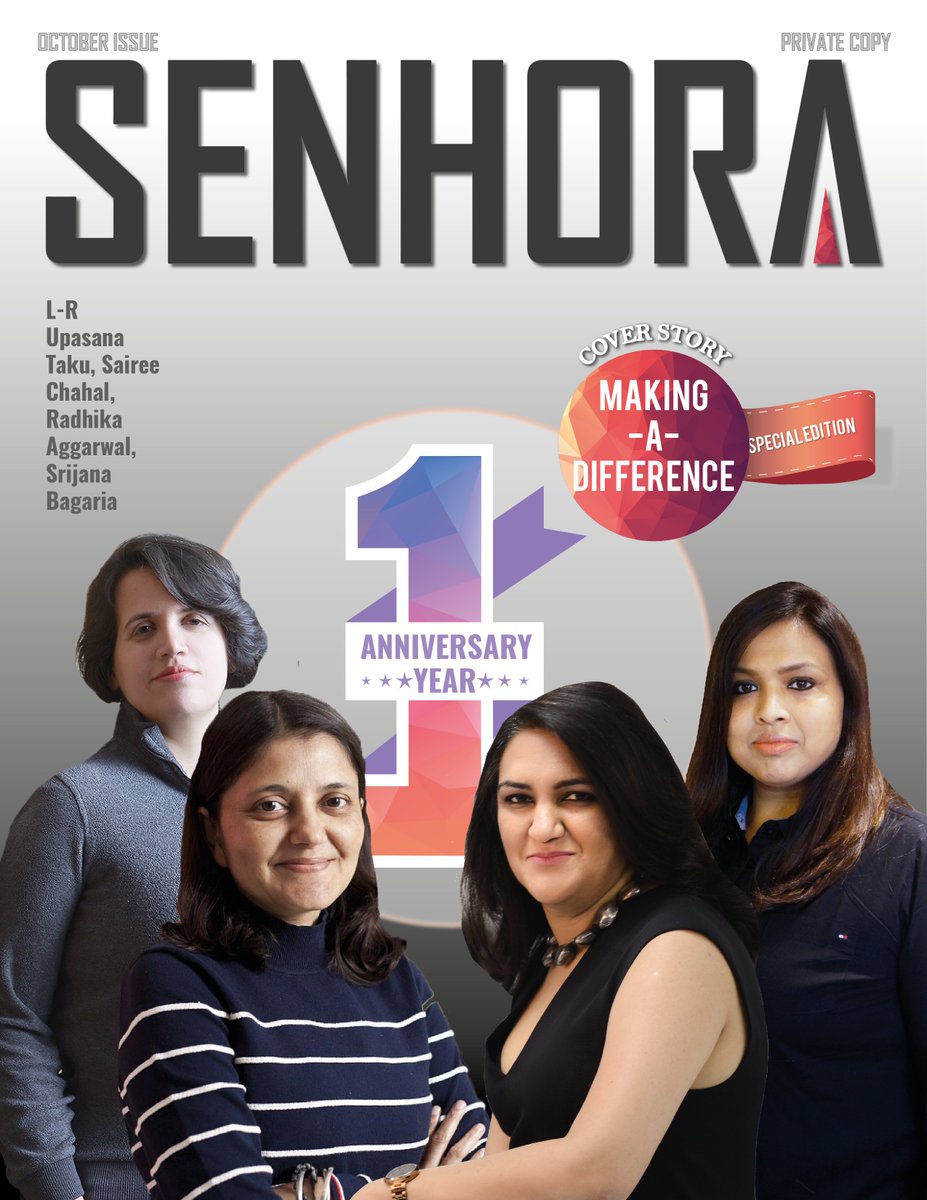 divyaanand345's tweet photo. Ms. @UpasanaTaku featured in the anniversary special issue of @SenhoraMagazine , India’s first women centric E-magazine where they highlight the extraordinary achievements of ordinary women.#womenentrepreneurs #WomenEmpowerment #makingadifference #womenintech @MobiKwik https://t.co/t0932jSOzJ
