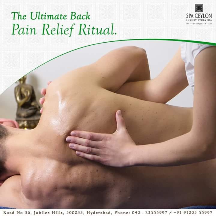 SpaCeylonHyd's tweet photo. Soothing ritual with specialized massage stroke, massage balms, back pain relievers &amp; hot herbal compress to treat, comfort &amp; relieve lower back pain &amp; shoulder pain. 

Specialised Holistic Spa Ritual. 

Call us at +91 9100555997 or 040 2355 5997 to book an appointment. https://t.co/p9kpLLIe39