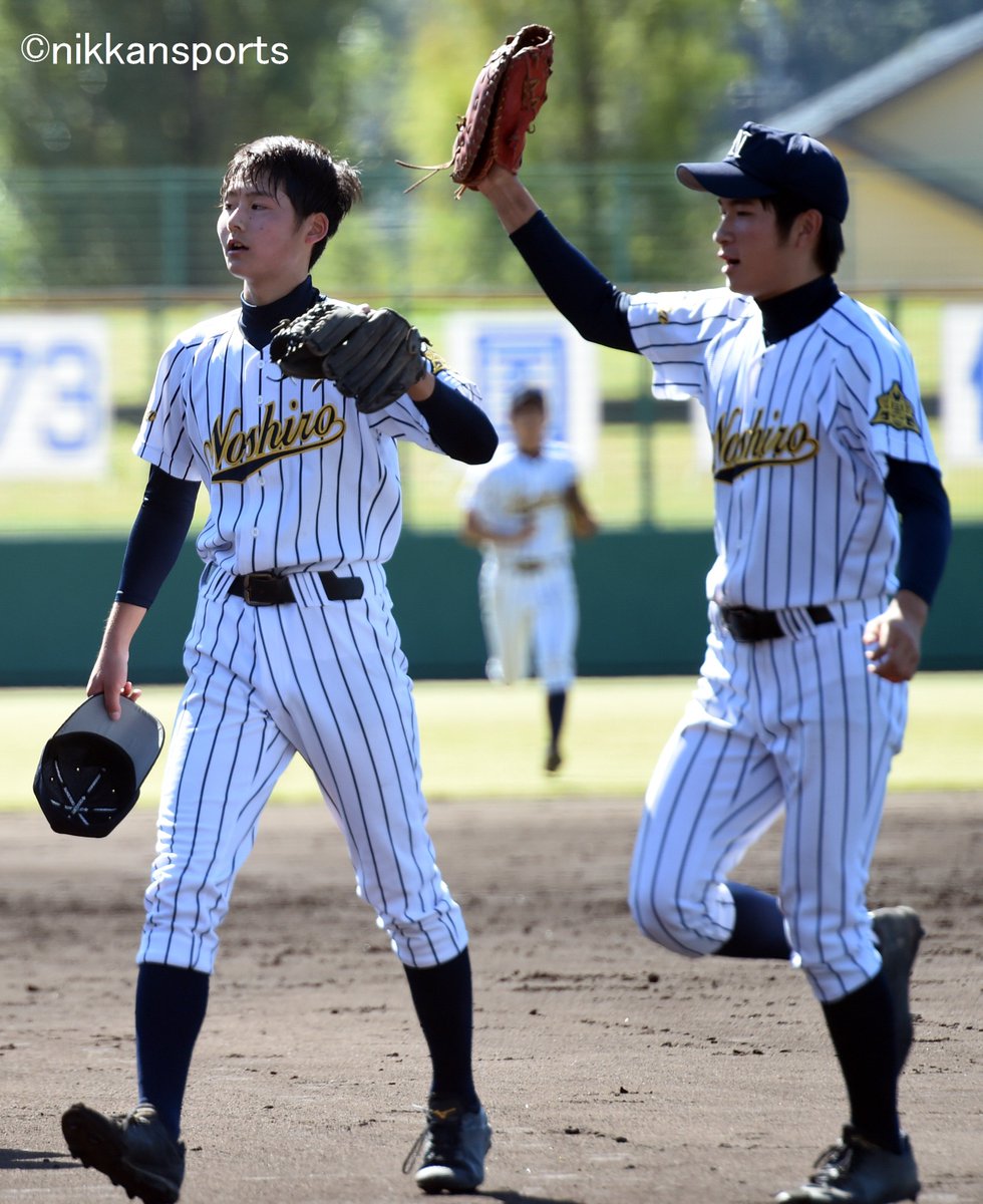 nikkan_tohoku's tweet photo. #福井国体 #硬式野球 で１位となった #金足農 に続け！ #軟式野球 では #能代(
#秋田）が準決勝で背番号５の #泉大成 が１安打15奪三振で #慶応（#神奈川）を完封。今日３日午後に行われる #中京学院大中京（#岐阜）と決勝戦を戦います #能代 #カナノウ https://t.co/g9LjhUlLmV
