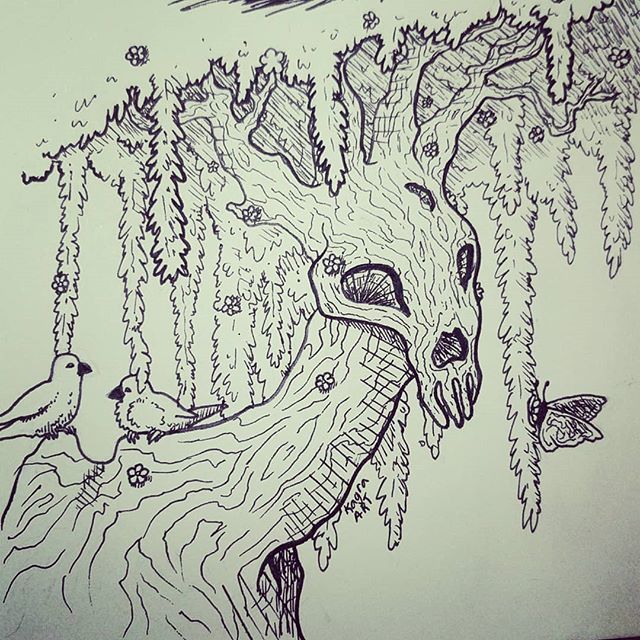 kagra280's tweet photo. Inktober day 2. Tranquil wood sprite.  #inkdrawing #inktober #inktober2018 #ink #ofmonstersandmyths #woodsprite #tranquil https://t.co/Ovpc9UtiyN https://t.co/Gf21YbI8qR
