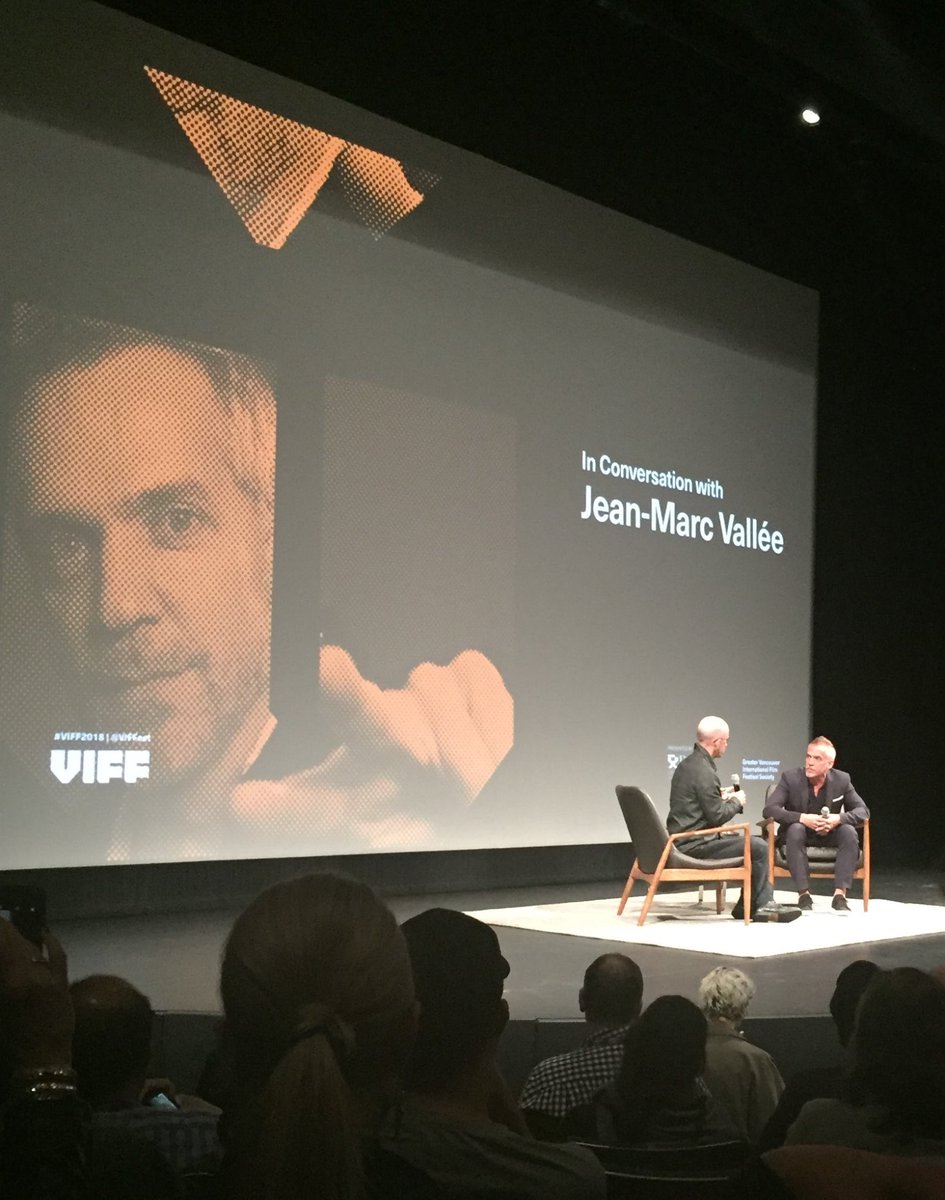 cathdoll1's tweet photo. #VIFF2018 Creator Talk with filmmaker extraordinaire Jean-Marc Vallee, sharing his secrets #SharpObjects #BigLittleLies #CRAZY #DallasBuyersClub - and with Patricia Rozema in the crowd too - SOOO much high calibre Cdn talent in that room! #howcoolisthat #SupportCdnFilm https://t.co/Gy17txsEni
