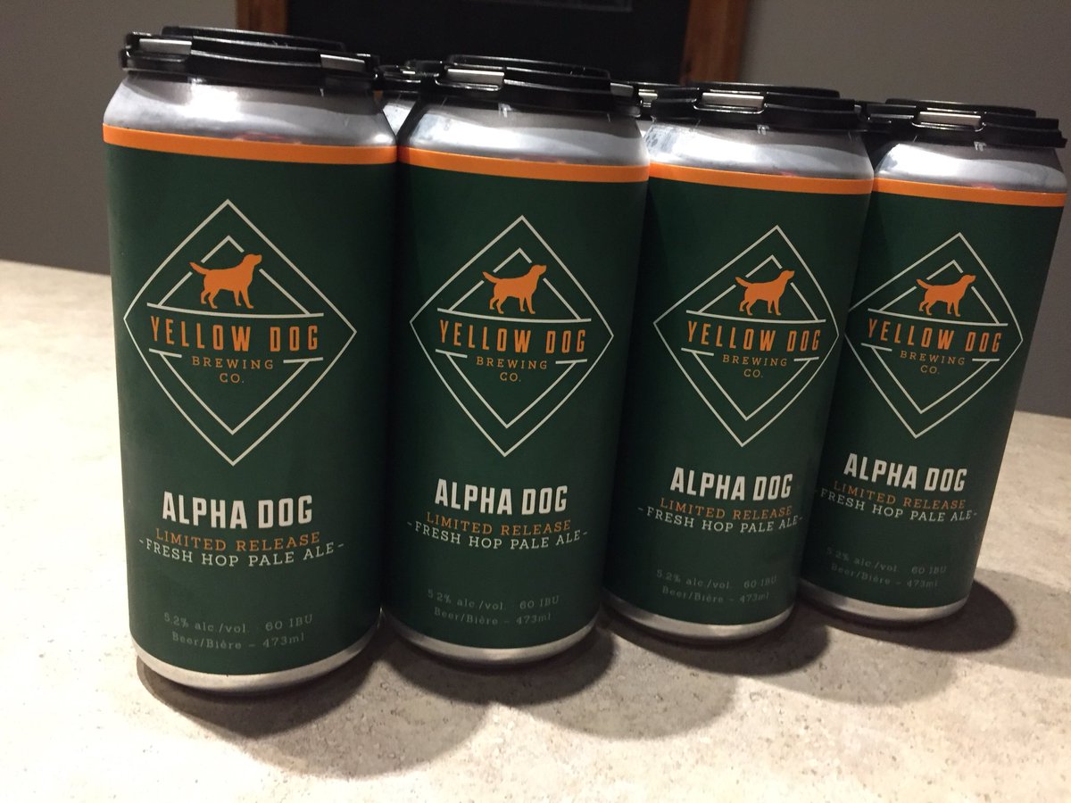 Cpl__Punishment's tweet photo. What makes this time of year great @YellowDogBeer does! #Alphadog #freshhops https://t.co/eVWnbqWf74