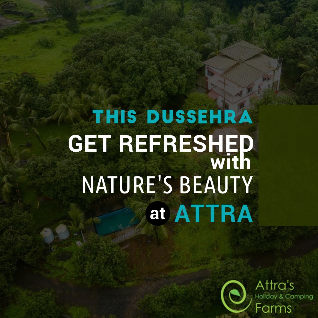 AttraHoliday's tweet photo. Enjoy this Dussehra weekend Attra Holiday &amp; Camping Farms Please feel free to contact us on 8879772251/ 7021745084.
#attraholidays #weekendgetaway #dussehra #familytime #farmhouseinkarjat https://t.co/DcLGSgUVfk