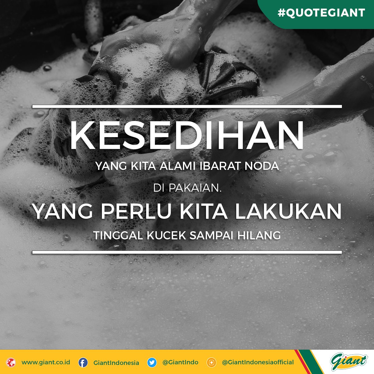 GiantIndo's tweet photo. Kalau masih belum hilang, ajak teman untuk kucek rame-rame.
#QuoteGiant
#YukBelanja
#GiantIndonesia https://t.co/7Xb9l9uaVu