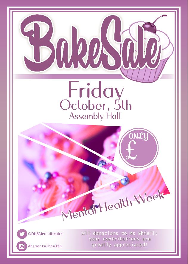 Remember there will be a Bake Sale this Friday in the Assembly Hall at interval and break time.  This is to raise money for <a href="/DHSMentalHealth/">DHS Mental Health Ambassadors</a>.  Any cake donations should be dropped off at Ms Shiell's office on Friday morning.  See you there for a cake!  <a href="/DennyHighSchool/">Denny High School</a> 🎂🍩🍪