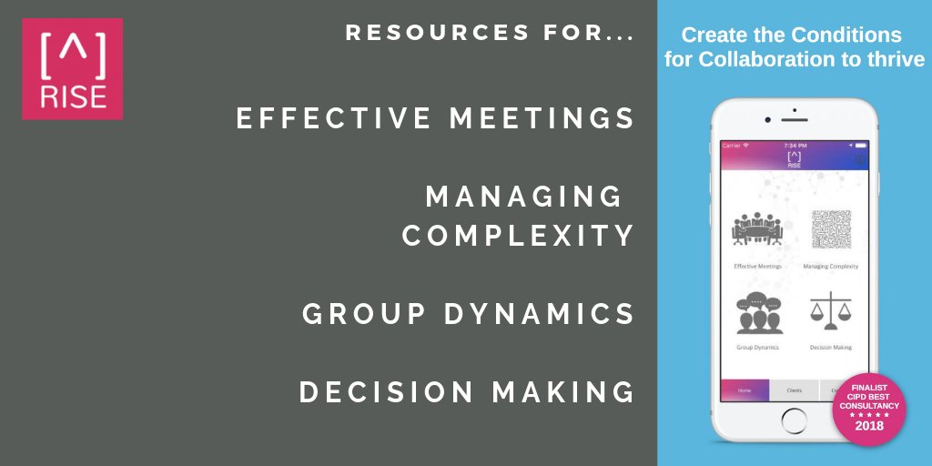For free resources, download the RISE app here: hubs.ly/H0dZGZp0
#effectivemeetings #efficientmeetings #complexity #groupdynamics #decisionmaking