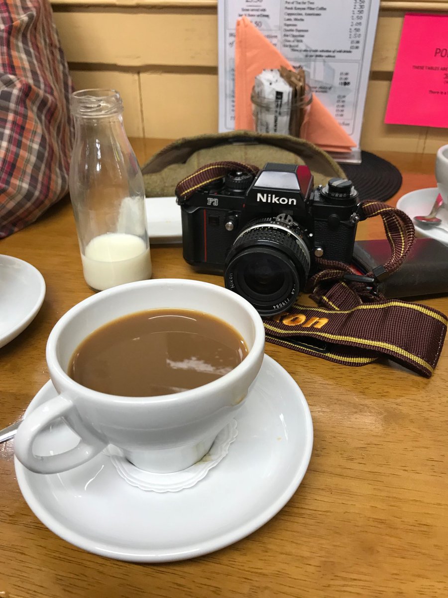 shutternutter's tweet image. Off to St Ives on the train. Coffee first in the station cafe at St Erth. #filmtober #filmphotography #nikonf3 #cornwall #stives