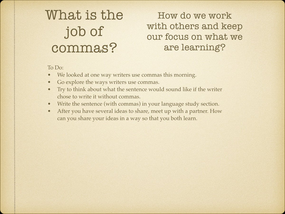 G4asij's tweet photo. What we have been working on in writing: editing with commas https://t.co/Ai6GOCZtPv