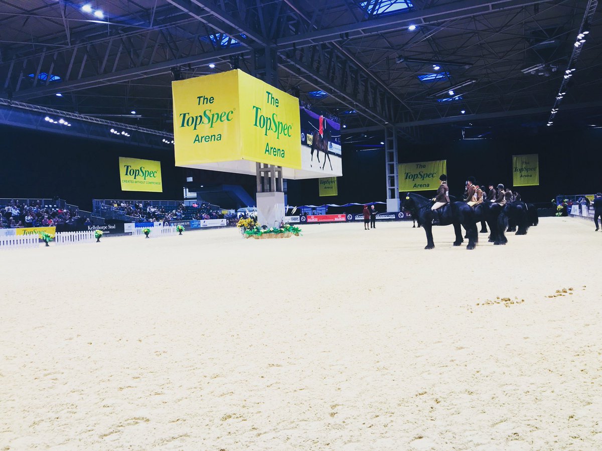 Good morning from the TopSpec Arena at the Horse of the Year Show. We would like to wish all competitors the best of luck over the next five days! 🍀

Are you at HOYS and feeding TopSpec? Keep us updated with your results and successes, tagging #FedonTopSpec 💛💚💛