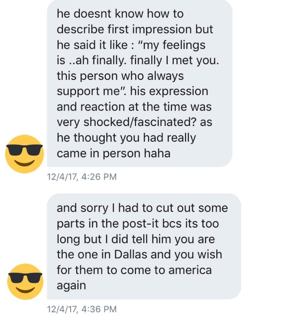 He also told her this! HE THOUGHT MY SELLER WAS ME AND THAT I HAD FLOWN OUT TO KOREA, BOY, I WISH! But he told her “I remember differently” meaning he remembered me looking differently and knew my seller wasn’t me CAN I C R Y