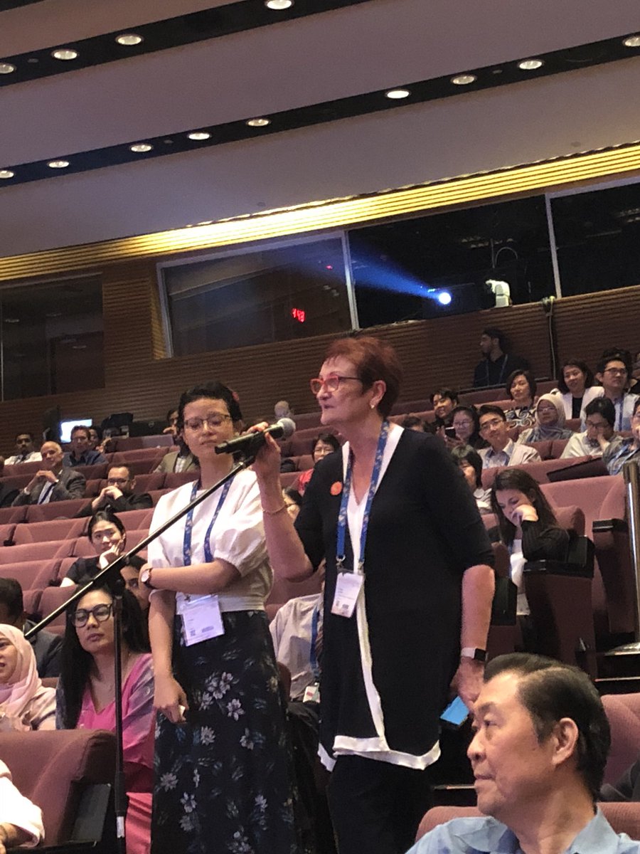 uicc's tweet image. President @SanchiaAranda participating in this heated discussion. WOW! This is getting better and better. #CancerCongress #2018WCC