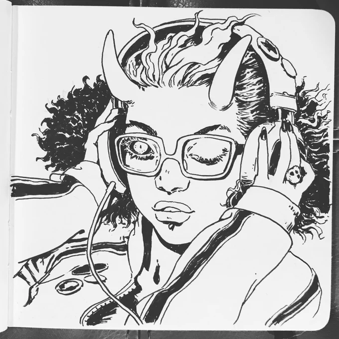 #inktober Day 2  I made it in time! #inktober2018 