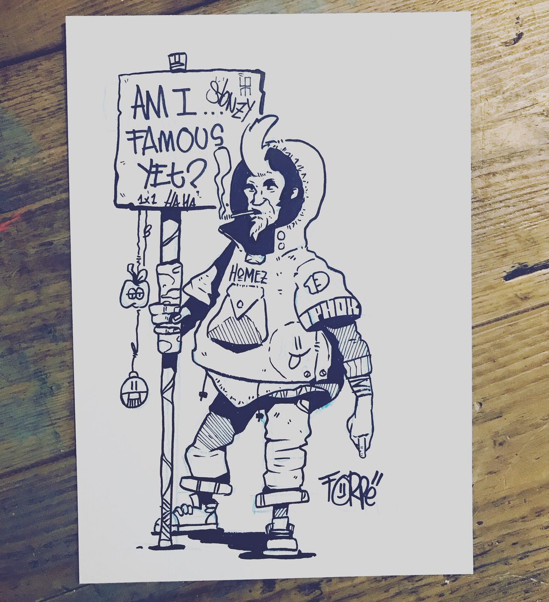 Just keep making...
.
#contemporaryart #inking #traditionalart #lowbrowart #graphicart #wip #brushpen #sketchbook