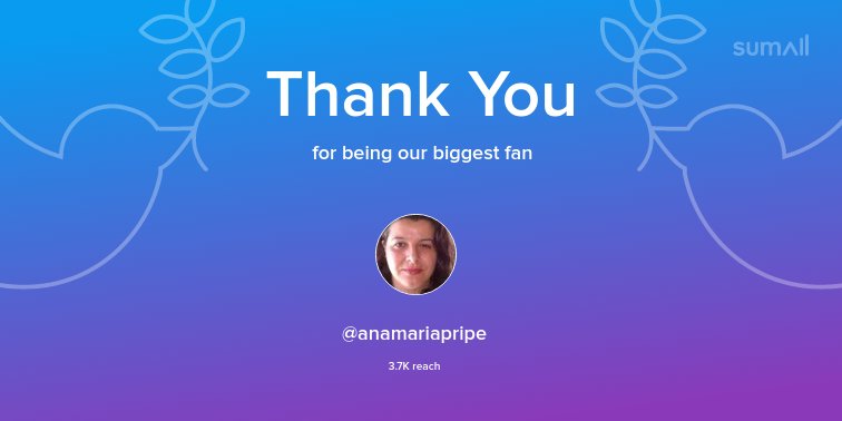 Our biggest fans this week: @anamariapripe. Thank you! via sumall.com/thankyou?utm_s…