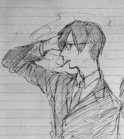 この垢作る前に描いたセンセが多分今までで一番上手く描けてたので見てほしいさ 