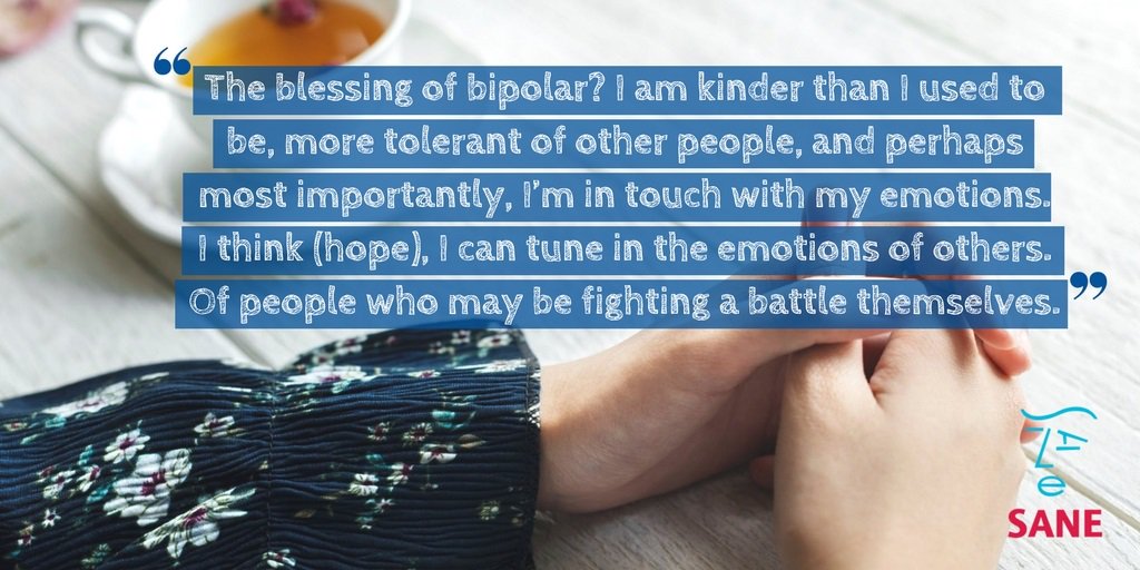 CharitySANE's tweet photo. Today is #BipolarAwarenessDay and we wanted to share @talkandcheese's great article on what she has learnt from her #bipolar. You can read the blog on our website: https://t.co/aiH36i8fRD https://t.co/nGaGttqrpH