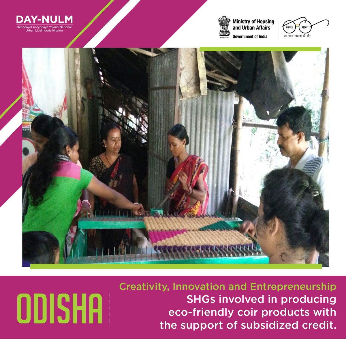 NULM_MoHUA's tweet photo. #WomenEmpowerment #SelfHelpGroups
#FinancialInclusion
#SelfEmploymentProgramme
#NULM
#TransformingIndia
#TransformingLives https://t.co/AJpOh3jfgk