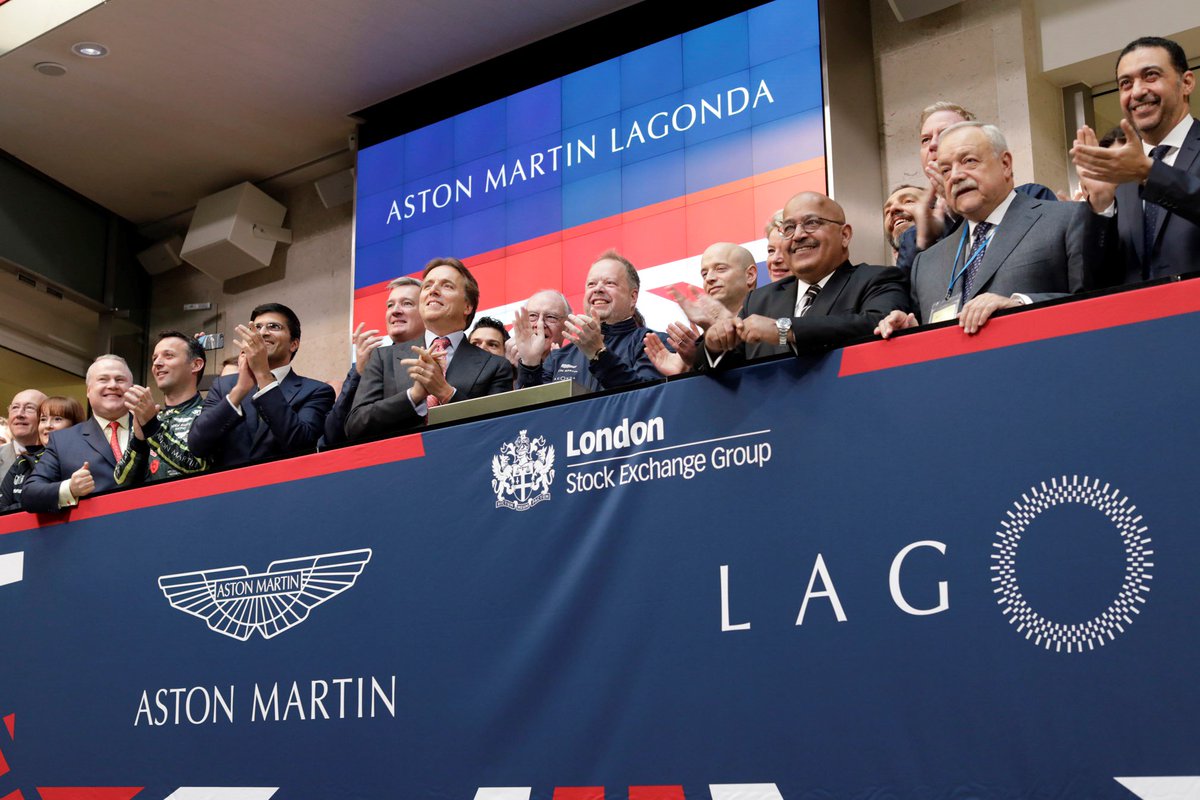 Today @AstonMartin Lagonda reaches a historic milestone and joined London Stock Exchange’s Main Market under ticker symbol #AML. #AstonMartinLagonda. bit.ly/2y8imWP