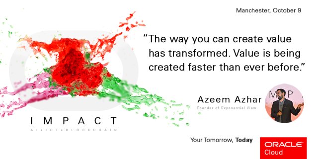 emma_mullinger's tweet photo. Award-winning entrepreneur &amp; founder of Exponential View, Azeem Azhar, will keynote on the State of Innovation at Oracle Impact Manchester. @azeem #OracleImpact @OracleCloud https://t.co/ewRlZPwyVn https://t.co/QrPtQOSNQK