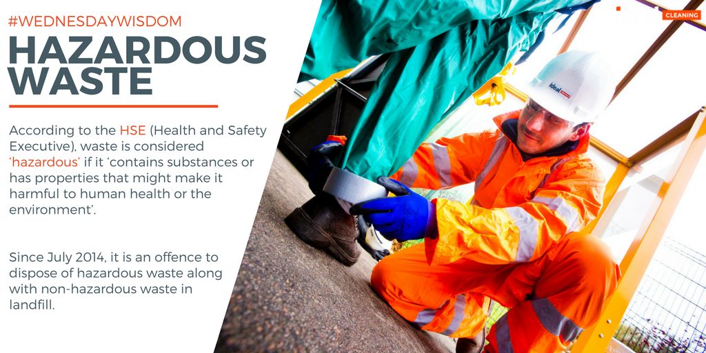 #WednesdayWisdom

According to the #HSE, waste is considered "hazardous" if it 'contains substances or has properties that might make it harmful to human health or the environment'.

#HazardousWaste #HealthAndSafety #SafeWasteDisposal
