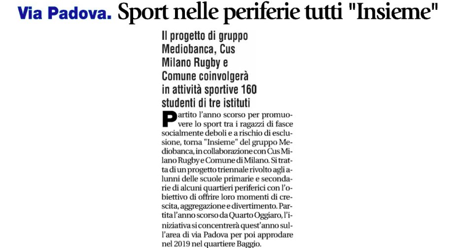 Italrugby (@federugby) on Twitter photo 🗞 #rassegnastampa: tinyurl.com/ycquoj66
🔺 #TOP12: focus su Valorugby, Medicei e Calvisano
🔺 Manuel Pavanello nuovo Presidente del Tarvisium
🔺 #rugby nelle periferie con il <a href="/CusMilanoRugby/">Cus Milano Rugby</a>
#3ottobre 🗞 #rassegnastampa: tinyurl.com/ycquoj66
🔺 #TOP12: focus su Valorugby, Medicei e Calvisano
🔺 Manuel Pavanello nuovo Presidente del Tarvisium
🔺 #rugby nelle periferie con il <a href="/CusMilanoRugby/">Cus Milano Rugby</a>
#3ottobre