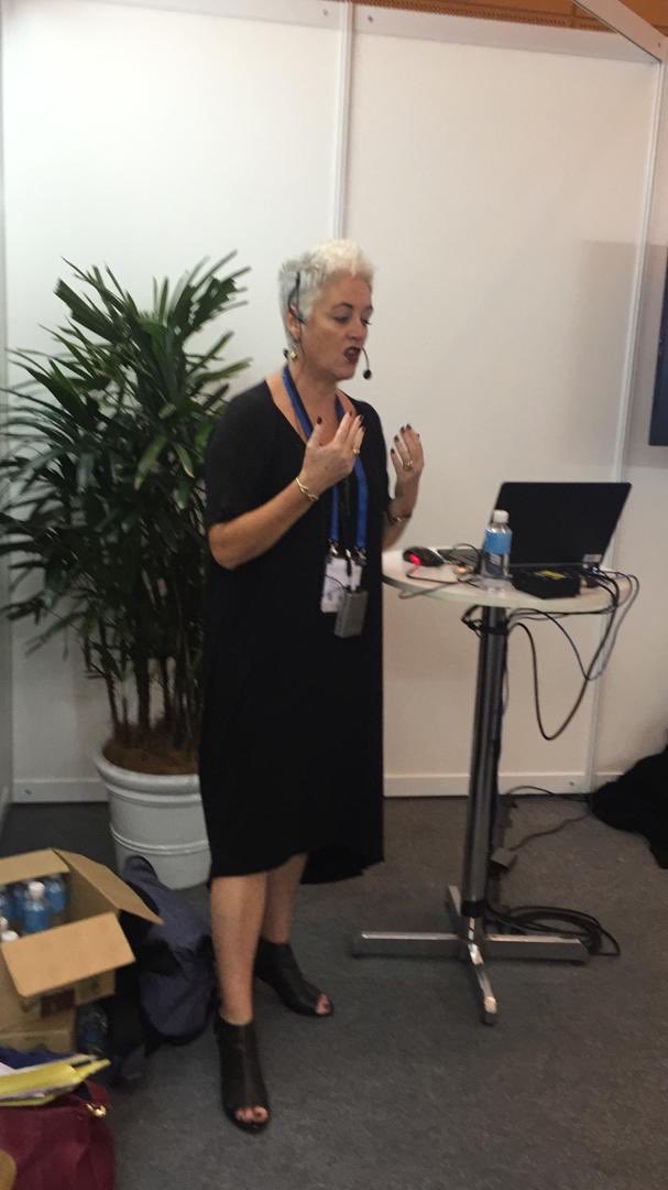 uicc's tweet image. Geraldine McDonald @PeterMacCC discusses critical success factors for effective patient navigation at the Patient Group Pavilion. #2018WCC #CancerCongress
