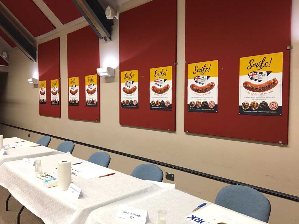 ClairesChatter's tweet photo. The Sausage scene is set - 
just awaiting the judges and sausages!!🌭🌭#uksausageweek 
Good luck to every entrant. https://t.co/QFiiMgYkzq