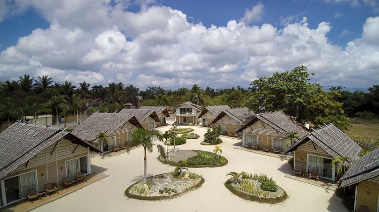 | Native inspired beach huts in a Puerto Princesa City Beach Club -- Blue Palawan | TIP - #Travel In Palawan | #Philippines #Palawan