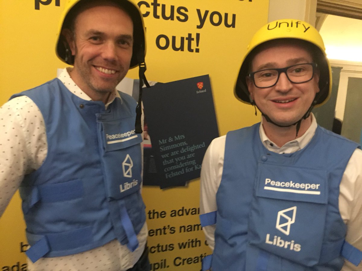 HeadFelsted's tweet photo. Not sure about the outfits but good to see @LibrisUnify at #HMCConf18 using @FelstedSchool prospectus to promote their work https://t.co/Gz5SOBaamF