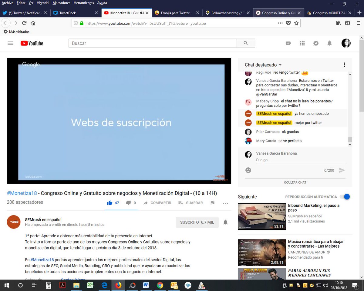 VanGarBar's tweet photo. #Monetiza18 @joanboluda ¿qué son los #Memership Sites? ejemplo Netflix. Podéis montar academias, productos, comunidades, webs de contactos https://t.co/MbOAV2mEOf