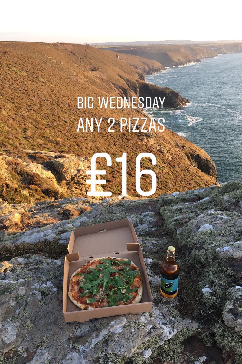 Any 2 pizzas from our menu, inc specials for £16 or 2 Wheal Janes £10 #pizza #StAgnes #lovecornwall