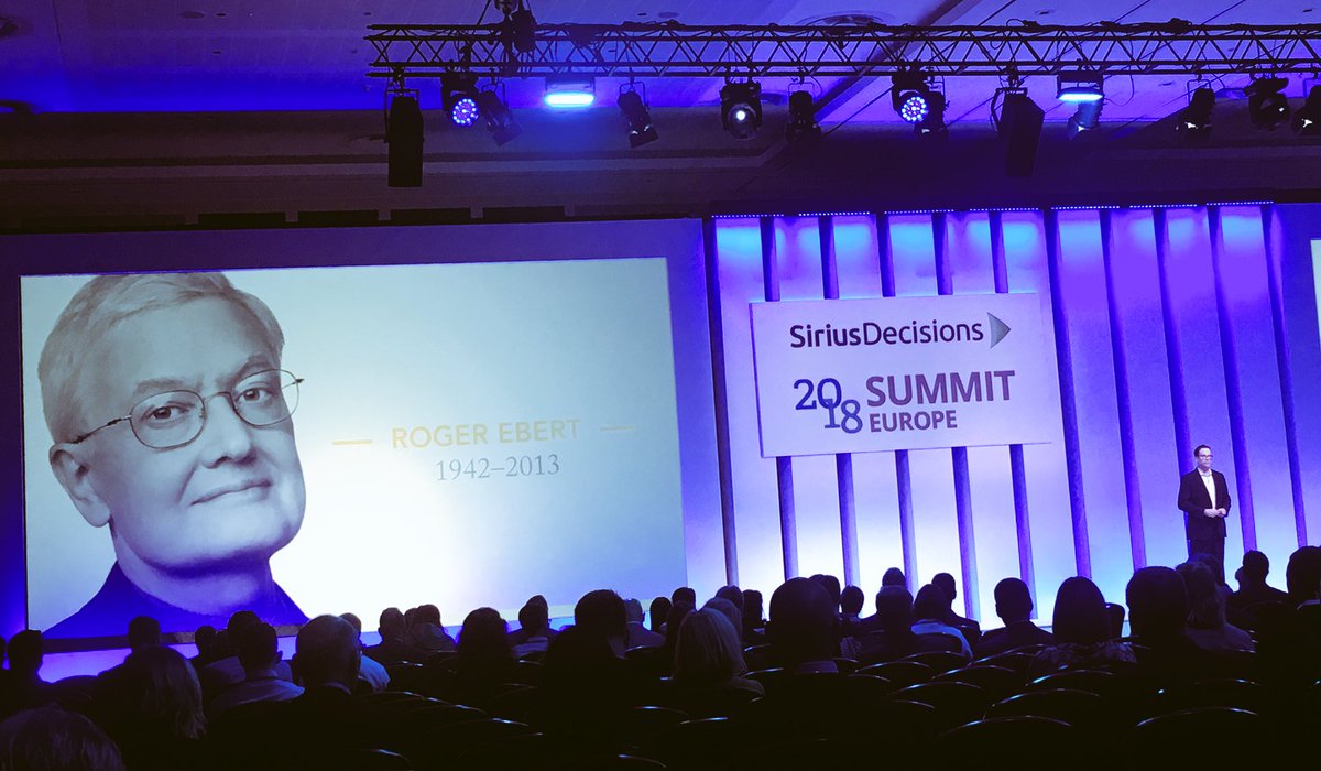 When <a href="/tjaros/">Tony Jaros</a> takes the stage it is never short of relatable references  on intelligence growth @siriusdecisions #rogerebert #SDsummit #drivegrowth