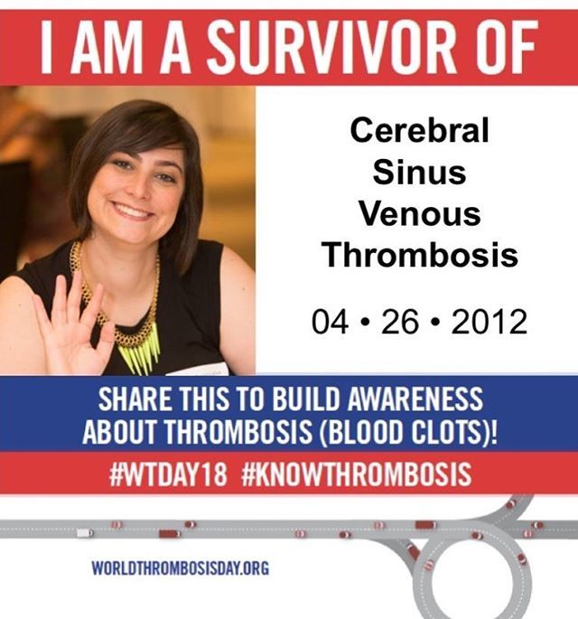 KarineBen's tweet photo. A headache isn’t always just a headache. #bloodclot #thrombosis #sixyearsurvivor #cerebralsinusvenousthrombosis #explodingbrains #itwasntheatstroke #thankful https://t.co/Ku3pBL9u0J https://t.co/0mbARqfzLk