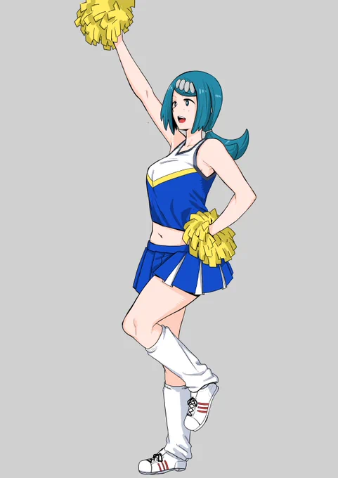 一年ほど前に描いたチアスイレンママ。トリバゴのCM見て描いた覚えが…今よりだいぶ身体の線が細いですね 