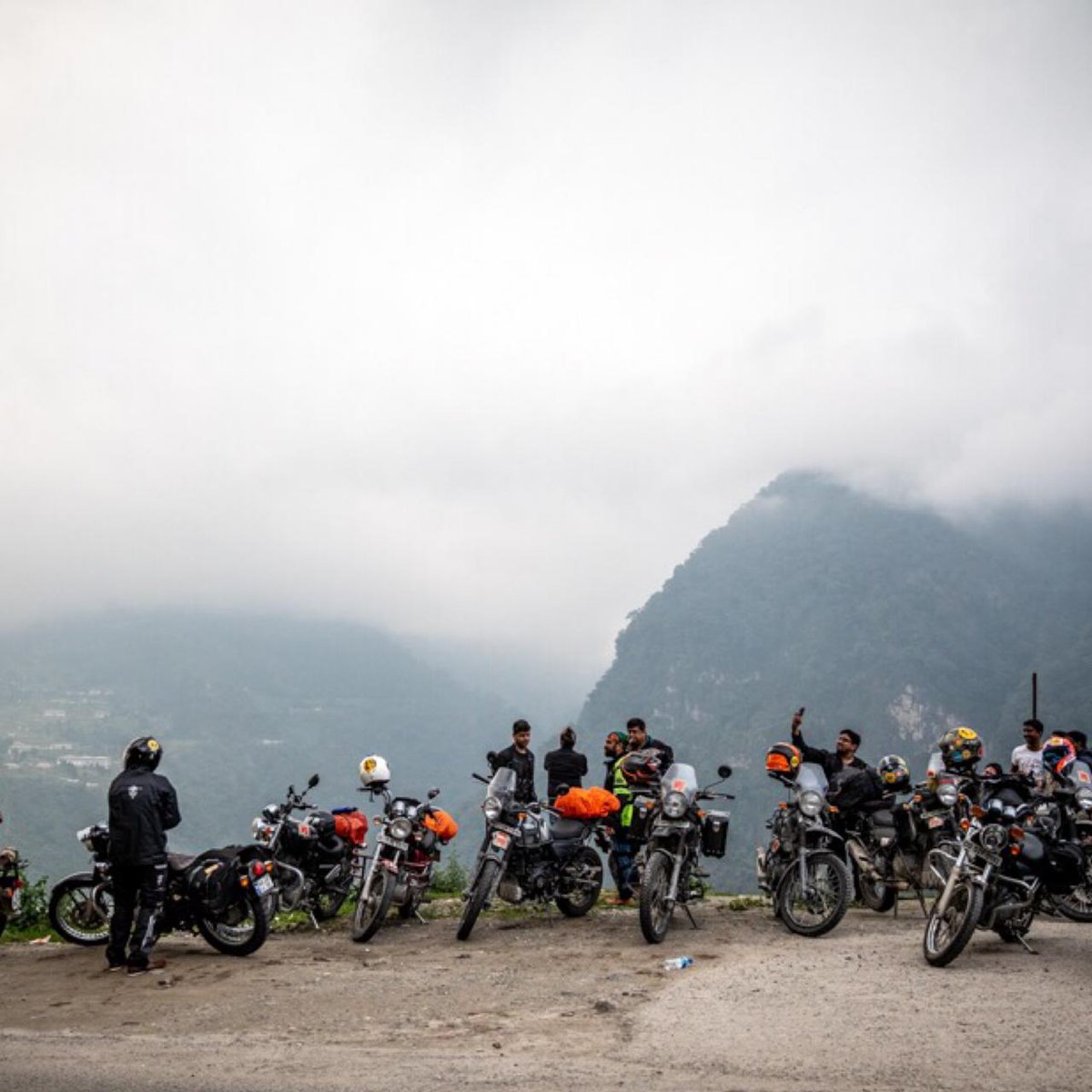 royalenfield's tweet photo. The #RoyalEnfield #TourOfBhutan2018 is keeping its promise of taking 35 riders to a land of virtually untouched spectacular sceneries. Here’s a glimpse of the riders' itinerary from their first 5 days. #RERides #RidePure #PureMotorcycling #REToB #ToB2018 https://t.co/btNU88c4R7