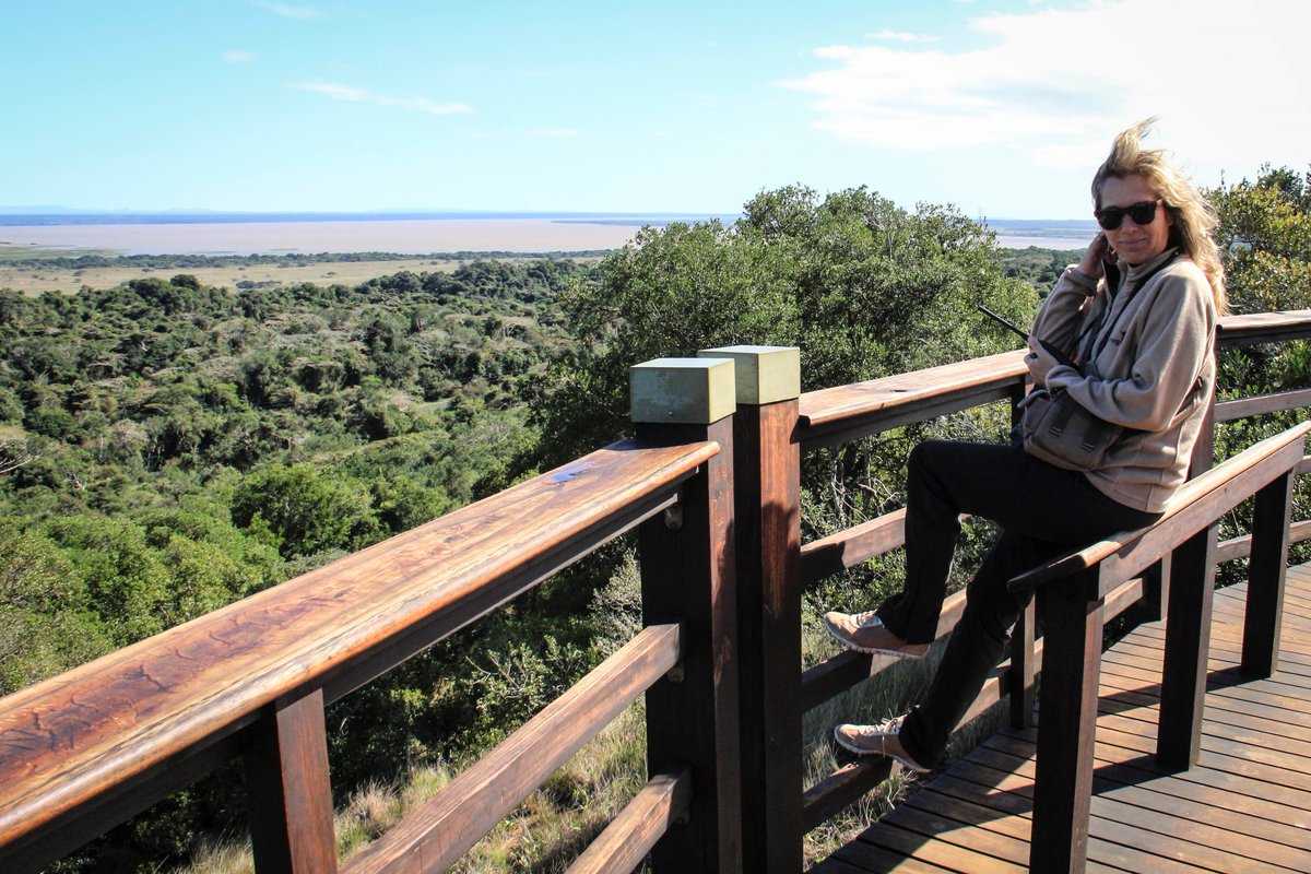 iSimangalisoZA's tweet photo. One of our favourite viewpoints - the kuMziki Lookout on the #EasternShores,where you can see for miles inland over #LakeStLucia and the wetlands, and also out to sea over #MissionRocks https://t.co/R0mASDp6cu