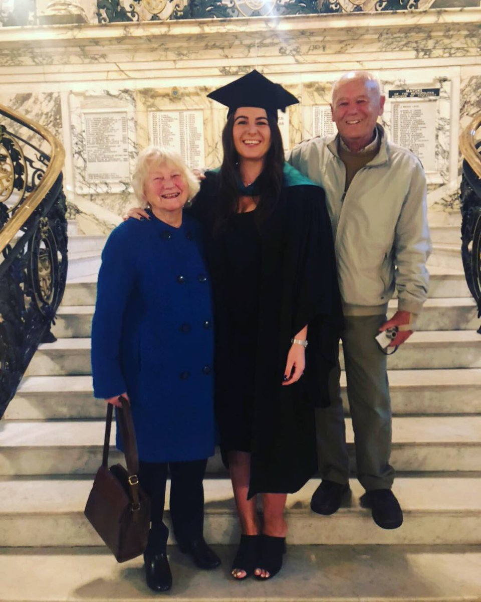 Graduation earlier this week with my lovely grandparents 👩🏻‍🎓🎉 #graduation #teacherlife #onmondaysweweargowns