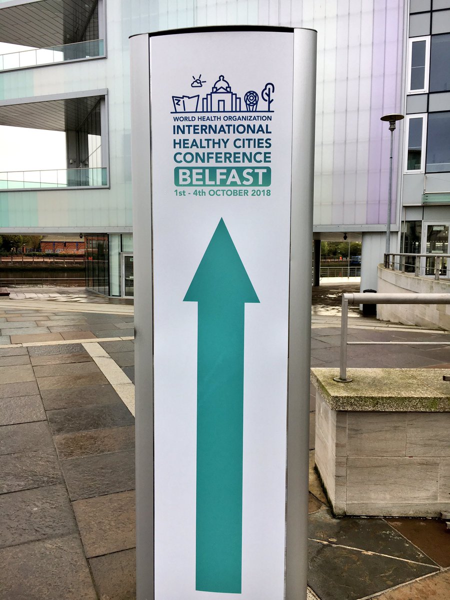 And we’re off! First day at the #WHO Healthy Cities Conference #BelfastHealthyCities2018 #HealthyCities #london #planning