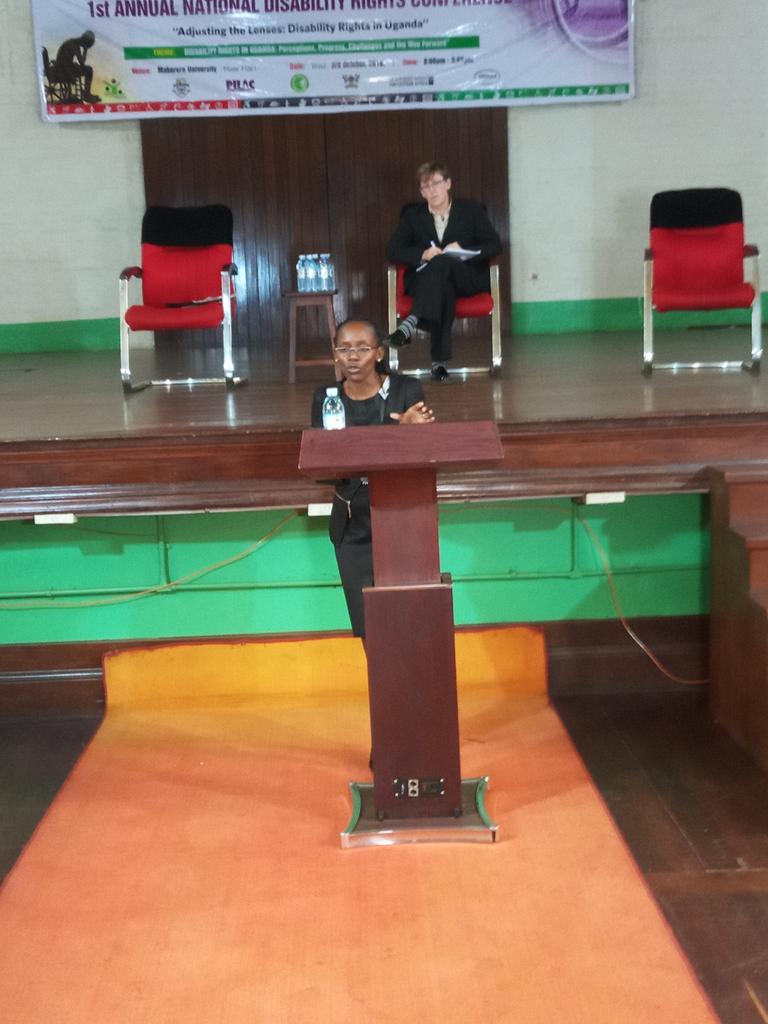 MakerereLaw's tweet photo. Ms. Elizabeth Kamundia of @thekhrc expounds on the African Protocol on the Rights of Persons with Disabilities vis a vis the CRPD @MakerereU #DRConf #MakLawAt50 @makpilac #SHUREA #DLRP https://t.co/EvqeBstKkU
