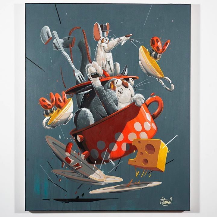 Urban_painters's tweet photo. Découvrez le solo show de l'artiste @stom500 dès ce soir au @loftdu34 à Paris !
・・・
«Nature pas trop morte 2», œuvre réalisée dans le cadre de l'exposition "in the Box" https://t.co/6xWBqN1QmS