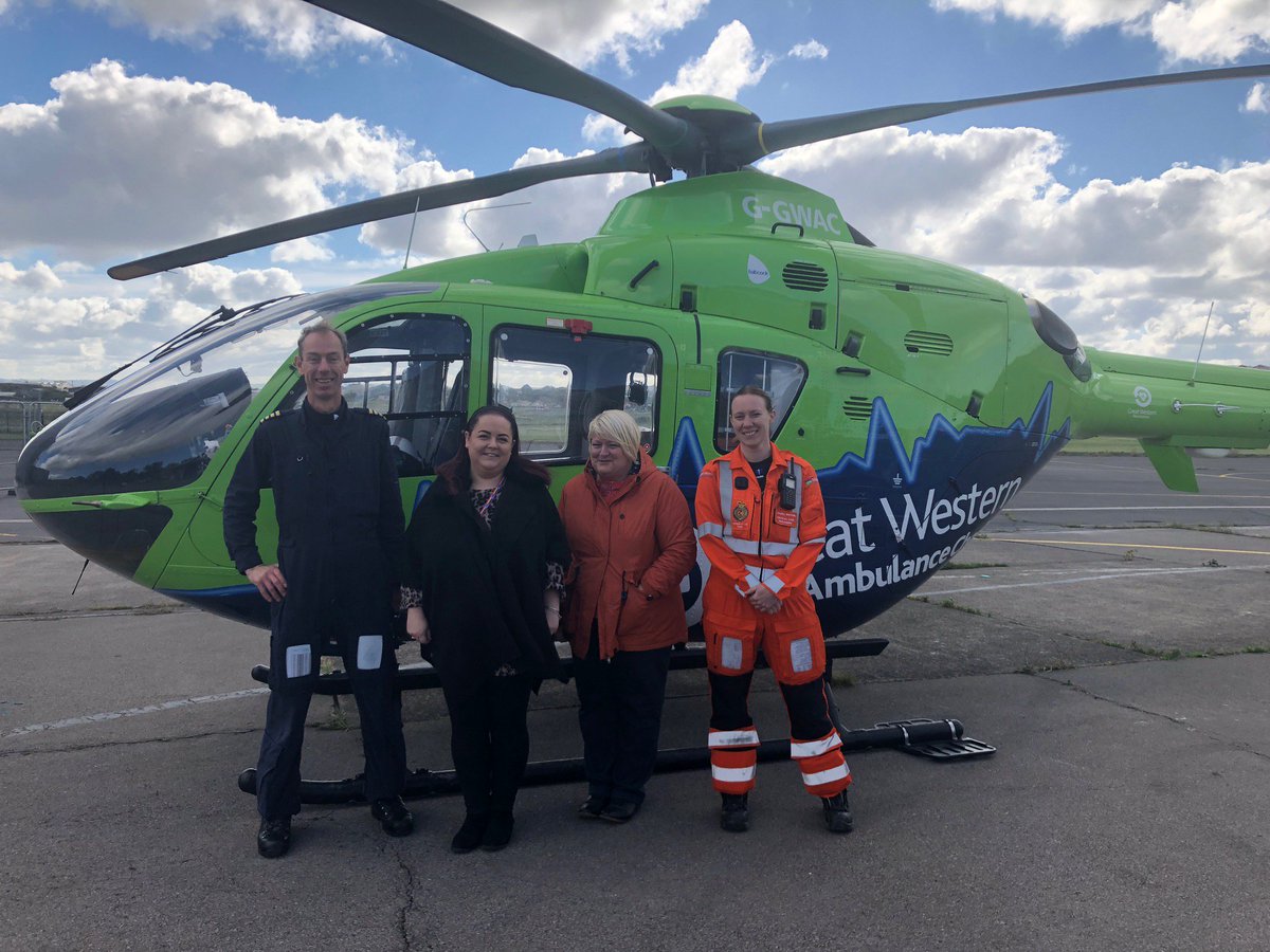 It was lovely to welcome Hayley and Alli from @TSB, Gloucester to the air base on Friday. They have been doing some amazing #corporatefundraising for @GWAAC over the last couple of years and the team have raised over £5,000! #charityoftheyear