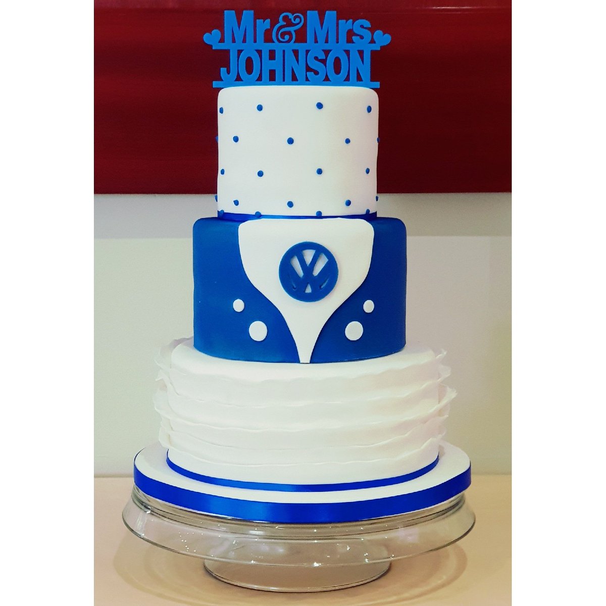 VW themed wedding cake. #VW