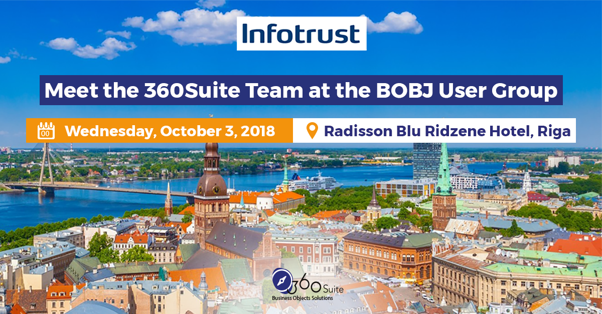 360Suite's tweet photo. Meet Loic and Sacha from #360Suite at the #BOBJ User Group conference in Riga today! #Infotrust #bobj @SAPAnalytics https://t.co/mslArJadtn